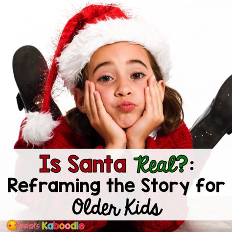 Is Santa Real? It's the dreaded question that no parent wants to hear. Reframing the story of Santa for older children doesn't have to be so earth shattering though. Here are some tips about what to tell your kids about Santa. The truth about Santa.... Is Santa Real, The Truth About Santa, Truth About Santa, Mindful Mom, Santa Claus Story, Santa Story, Santa Real, Kids Questions, Kids Bedtime