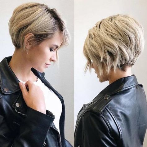 Κούρεμα Bob, Longer Pixie Haircut, Pixie Bob Haircut, Latest Short Haircuts, Long Pixie Cuts, Trendy Short Haircuts, Short Hairstyles For Thick Hair, Long Pixie, Best Short Haircuts