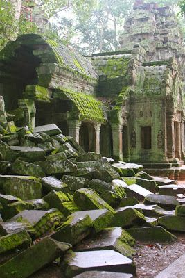 Angkor Wat, Cambodia Angkor Wat Aesthetic, Overgrown Temple, Alien Ruins, Forest Ruins, Ruined Temple, Ankor Wat, Stone Ruins, Ta Prohm Temple, Forest Temple