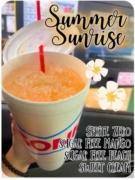 Sonic Drink Recipes, Sugar Free Sonic Drinks, Sonic Drinks Combinations Ideas, Dirty Drinks, Soda Drinks Recipes, Water Combinations, Drink Hacks, Simple Drinks, Starbies Drinks