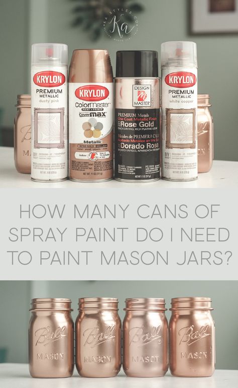 How many cans of spray paint do I need to paint mason jars? Painted Mason Jars Diy, Paint Mason Jars, Spray Paint Mason Jars, Easy Mason Jar Crafts Diy, Mason Jar Diy Projects, Easy Mason Jar Crafts, Diy Spray Paint, Mason Jar Projects, Abstract Black And White