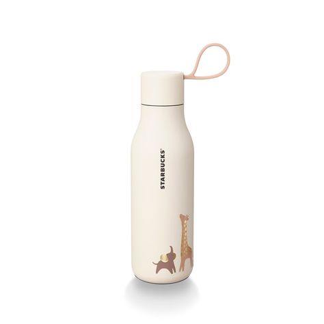 Starbucks Elephant and Giraffe Stainless Steel Water Bottle 20oz | Starbucks Coffee Company Korean Water Bottle, Fame Outfits, Elephant And Giraffe, Canteen Bottle, Starbucks Bottles, Starbucks Water Bottle, Music Supplies, Trendy Water Bottles, Korean Accessories