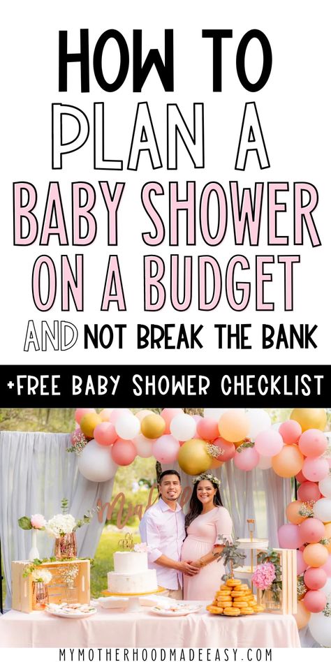 Basic Baby Shower Ideas, Quick Baby Shower Ideas, Small Babyshowers, Babyshowerparty Ideas Simple, Backyard Baby Shower Decor, Baby Shower Necessities, Planning A Baby Shower For A Boy, Baby Shower Budget Ideas, Budget Baby Shower Decorations