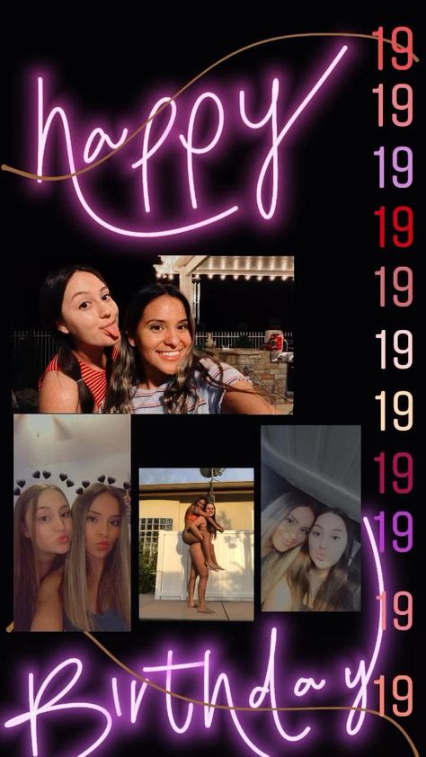 Birthday Template Instagram Aesthetic Bestie, Bestie Birthday Template, Happy 18th Birthday Template, 19th Birthday Instagram Story, Birthday Countdown Instagram Story Ideas For Best Friend, Happy Birthday Bestie Instagram Story Template Aesthetic, Happy Birthday Bestie Template, Bday Wishes For Bestie Instagram Story, Birthday Bestie Insta Story