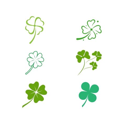 Clover Logo Design, Egg Logo, Leaf Icon, Clover Logo, Icon Template, Logo Desing, Green Clover, Leaf Logo, Clover Green