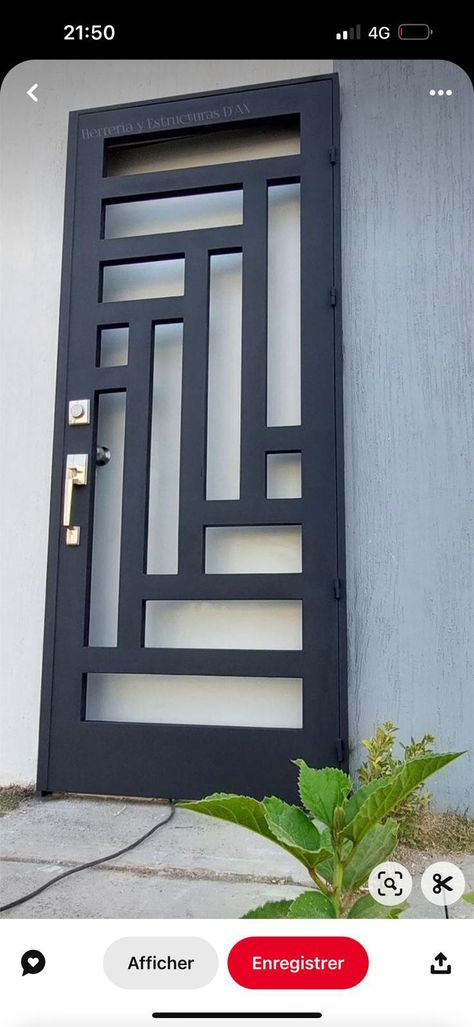 Sliding Gate Design, Gate Design Modern, Gate For Stairs, Metal Gates Design, Modern Window Grill, Home Window Grill Design, Porte In Ferro, Gate Garden, Window Grill Design Modern