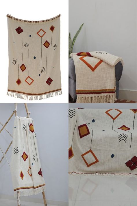 Aztec Embroidery, Turkish Throw Blanket, Throw Blanket Sofa, Sofa Throws, Blanket Throws, Boho Blanket, Embroidered Blanket, Blanket Sofa, Mexican Blanket