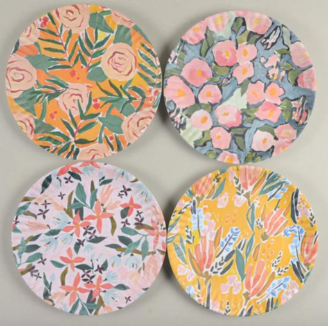 Melamine Dinnerware (Set of 4) Luncheon Plate by One Hundred 80 Degrees Xmas Craft Ideas, Melamine Dinnerware Sets, Colorful Bedroom, Outdoor Dinnerware, Backyard Parties, Wfpb Recipes, Dessert Set, Wishlist Ideas, Watercolor Fish