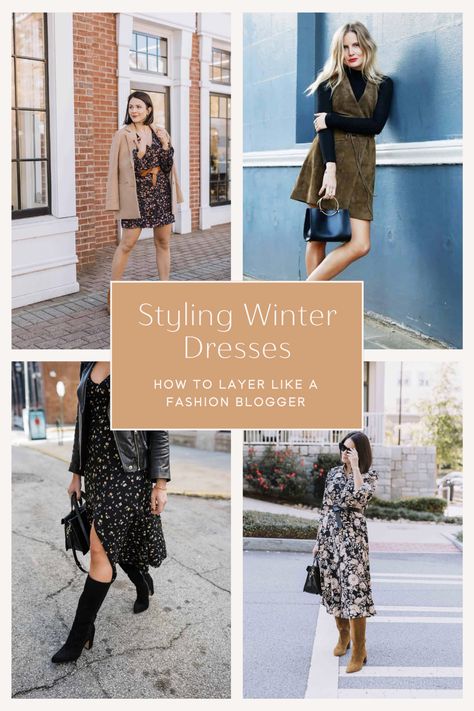 As snowflakes swirl and temperatures dip, your fashion shouldn't have to go into hibernation. Embrace the wintry wonderland with our guide on "Winter Elegance: Styling Tips & Outfit Ideas for Wearing Dresses in Chilly Months". We'll uncover how to effortlessly blend warmth and style, transforming your wardrobe from frosty to fabulous. Embrace the cold with poise and a dash of sparkle, and redefine your winter chic. Midi Dress Boots, Dresses In The Winter, Turtleneck Layering, Fashion Me Now, Winter Styling, Cozy Sweater Dress, Winter Chic, Fitted Turtleneck, Winter Layering