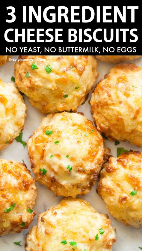 Cheese Drop Biscuits, Gluten Free Cheese Biscuits, Homemade Biscuits Recipe, Easy Biscuit Recipe, Cheese Scones, Gluten Free Biscuits, 3 Ingredient Recipes, Drop Biscuits, Cheese Biscuits