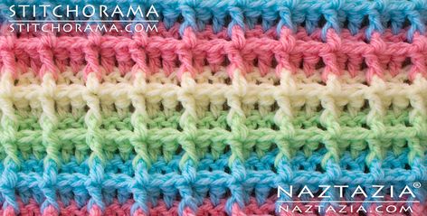 Free patterns and YouTube video tutorials by Donna Wolfe from Naztazia on art and craft topics such as Crochet, Knitting, Sewing, Jewelry, Beading, Quilting, Crafting and more. DIY. How to. Creative Self-Sufficient Living. 2 Color Waffle Stitch Crochet, Crochet Patterns Waffle Stitch, Crochet Diamond Waffle Stitch, Crochet Waffle Stitch In The Round, Crochet Waffle Stitch Dishcloth, Crocheting Tutorials, Crochet Waffle, Sewing Jewelry, Easy Crochet Slippers