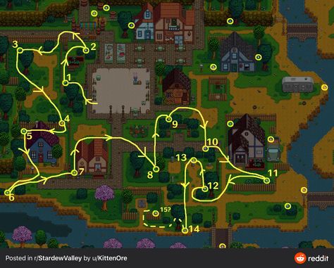 Stardew Valley Easter Egg Hunt, Stardew Valley Expanded Egg Hunt, Stardew Valley Amethyst, Stardew Valley Basic Sprinkler Layout, Stardew Valley Fruit Bat Cave Design, Stardew Egg Hunt Route, Stardew Valley Spring Guide, Cute Stardew Valley House, Stardew Valley Villagers Gifts