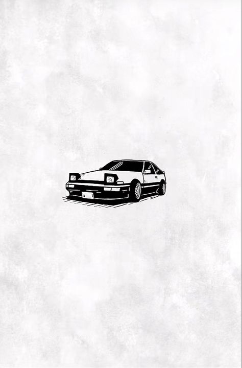 Black And White Jdm Aesthetic, Frank Ocean Bmw E30 Tattoo, 240sx Tattoo, Ae86 Tattoo, Jdm Car Tattoo Ideas, Japanese Car Tattoo, 350z Tattoo, Nissan Tattoo, Mini Car Tattoo