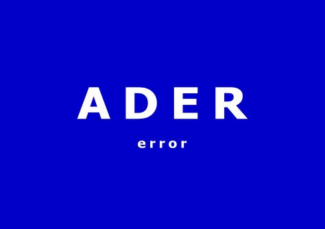 ADER Ader Error Logo, Ader Error, Font Logo, Fashion Logo, Carousel, Allianz Logo, Creative Director, Mood Boards, Logo Design