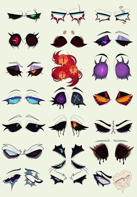 Cute Ocs Drawing, Shadow Oc Drawing, Drawing Eye Styles, Art Inspiration Eyes, Fire Themed Outfits Drawing, Collab Art Base Duo, Four Eyes Character Design, T Pose Reference Character Design, Demon Tail Designs