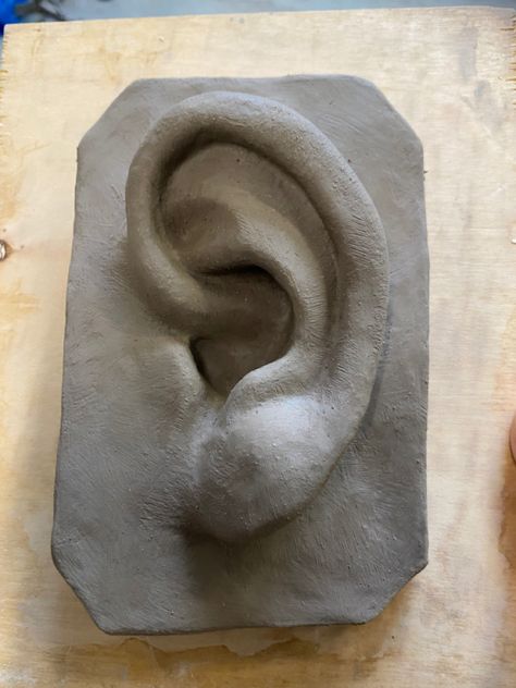 Ear Sculpture Clay, Clay Head Sculpture Tutorial, Face Sculpting Clay, Clay Heads Sculpture, Grand Central Atelier, Sculpting A Face In Clay, Easy Clay Sculptures, Sculpture Techniques, Ceramic Sculpture Figurative