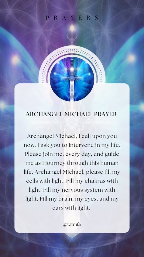 Prayer To Archangel Michael, Archangel Michael Prayer Of Protection, Archangel Gabriel Prayer, Arch Angel Michael Prayer, Arc Angel Michael, Archangel Michael Prayer, Arch Angel Michael, Spirit Guide Signs, Manifestation Check