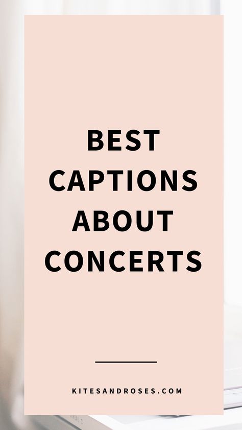 Looking for concert captions? Here are the sayings and quotes to inspire you to enjoy live music with your friends and loved ones. Qoutes About Concert, Concert Buddy Quote, Cute Concert Captions, Insta Captions For Concert Pics, Concert Quotes Happiness, Post Concert Quotes, Concert Story Captions, Music Concert Quotes, Music And Friends Quotes