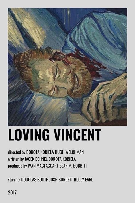 Loving Vincent, Indie Movie Posters, Film Recommendations, Most Paused Movie Scenes, Fav Movie, Iconic Movie Posters, Movie To Watch List, New Movies To Watch, Film Posters Minimalist