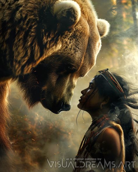 Native spirits Native American Art Spirituality, Native American Spirit, Animated Christmas Pictures, Native American Animals, Shaman Woman, Native American Spirituality, Spirit Bear, Native American Paintings, Mystical Animals