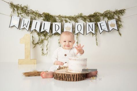 Wild One First Birthday Smash Cake, Wild One First Birthday Cake Smash, Wild One Photoshoot, Wild One Cake Smash Photo Shoot, Wild One Smash Cake, Wild One Cake Smash, Cake Smash Photos Boy Outdoor, Rosemary Cake, One Cake Smash