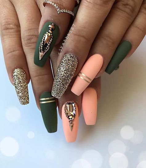 Beautiful Nail Art Designs, Coffin Nails Matte, New Nail Designs, Matte Nails Design, Diy Nail Designs, Ballerina Nails, Trendy Nail Art, Acrylic Nail Art, Beautiful Nail Art