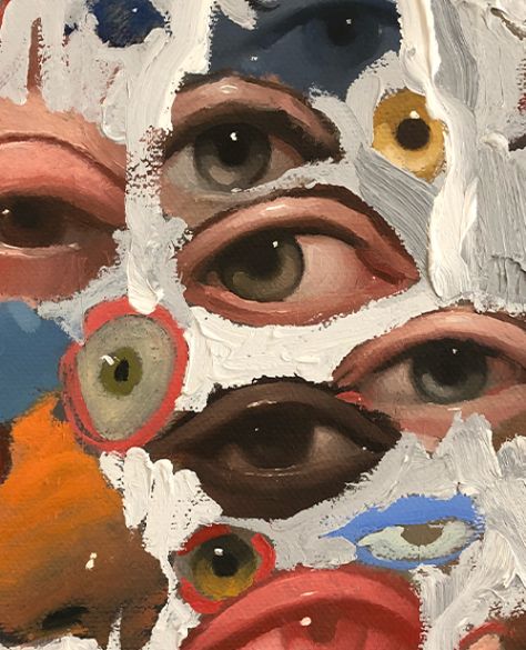 The complexity of the human eye has been such an interesting subject for visual arts of every time and school. Here is a brief gallery of modern artists... #art Emilio Villalba, Colossal Art, Eye Painting, Figurative Art, Contemporary Paintings, Art Inspo, Visual Art, Street Art, Pop Art