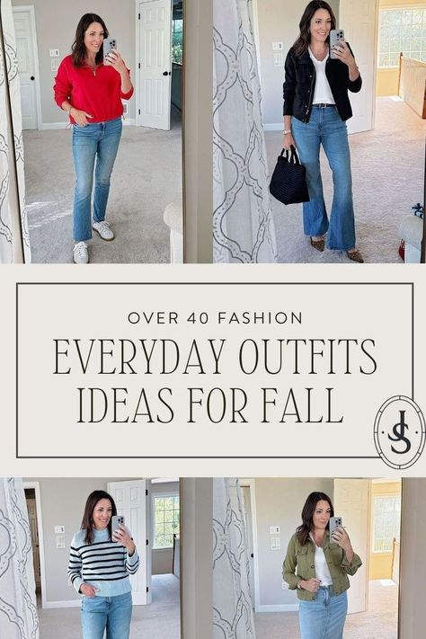 When it comes to over 40 style, classic every day fashion and casual chic outfit ideas, Jo-Lynne Shane shares it all. These 14+ daily fall 2024 outfit ideas are great to inspire your casual outing. Follow for more women's autumn outfit, seasonal fashion and feminine style. Outfit Ideas Women 40s, Outfit For 40's For Women, 40 Year Old Casual Outfits, How To Dress At 40 For Women, Winter Outfits For Petite Women, Women Over 40 Fashion, Outfit For Petite Women, Dinner Outfit Ideas, Outfits For Petite