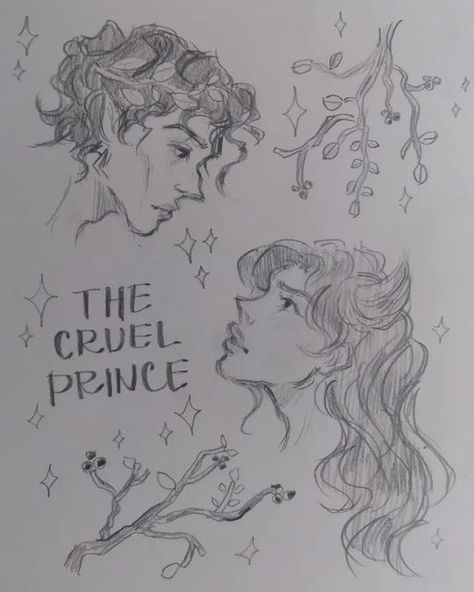 Prince Drawing, Holly Black Books, Piskel Art, The Cruel Prince, Prince Art, Art Journal Therapy, Holly Black, Bookish Things, Book People