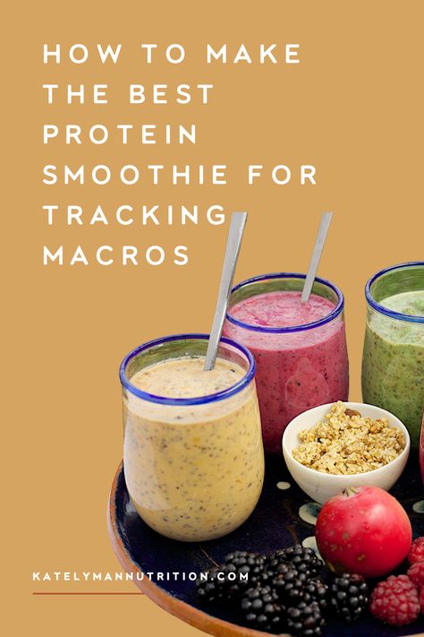 Macro Smoothie, Protein For Macros, Macro Smoothie Recipes, Macro Friendly Smoothies, Macro Friendly Protein Shakes, Macro Friendly Smoothies Protein Shakes, Morning Protein Smoothie, Low Calorie Smoothie Recipes, Macronutrients For Fat Loss