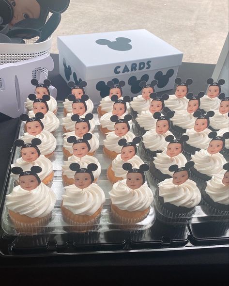 #firstbirthdayideas #inspiration #cupcakeideas #mickeymouseparty Disneyland Birthday Theme Ideas, One Mickey Mouse Birthday, One Year Mickey Mouse Birthday, Mickey Oh Twodles Party, Mickey Mouse Birthday Party Ideas 1st Black And White, Old School Mickey Mouse Birthday, Mickey Mouse First Birthday Party Ideas, Disneyland Cake Ideas, Mickey Mouse Clubhouse Food Ideas