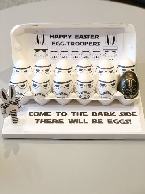 Star Wars Easter, Star Wars Easter Eggs, Galactic Empire, Happy Easter, Easter Eggs, Star Wars, Easter, Stars