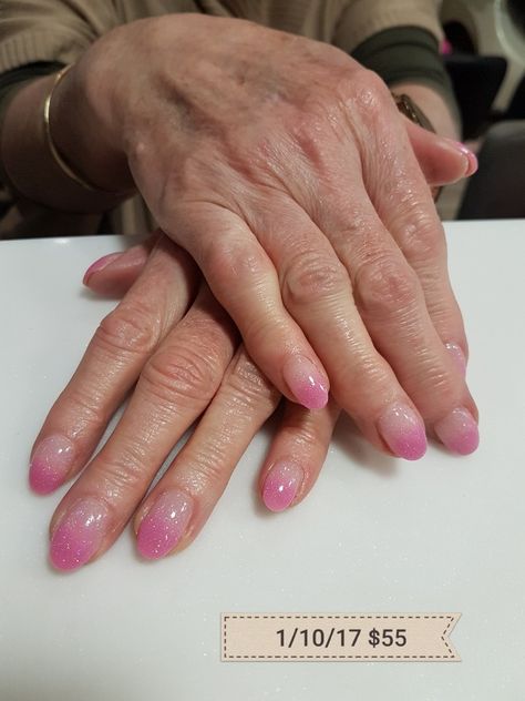 Pink & clear SNS OMBRE Jelly Nails Ombre, Sheer Pink Sns Nails, Clear Sns, Sheer Pink Dip Nails, Translucent Pink Dip Nails, Color Ombre Nails, Light Pink Jelly Nails, Sns Ombre, Sheer Pink Sparkle Nails