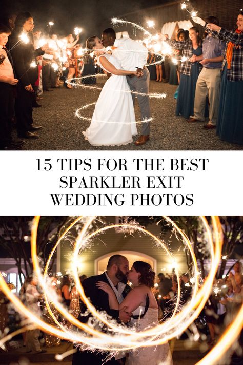 Sparkler Pictures Wedding, Wedding Sparkler Pictures, Wedding Photo With Sparklers, Camera Settings For Sparkler Pictures, Wedding Photos Sparklers, Wedding Photo Ideas Sparklers, Wedding Sparkler Photos, Sparkler Send Off Photos, Bubble And Sparkler Send Off