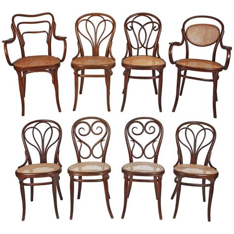 Salon Chairs For Sale, Romantic Bedrooms, Transitional Dining Chairs, Compact Table And Chairs, Thonet Chair, Vienna Secession, Victorian Chair, Chair Collection, Leather Recliner Chair