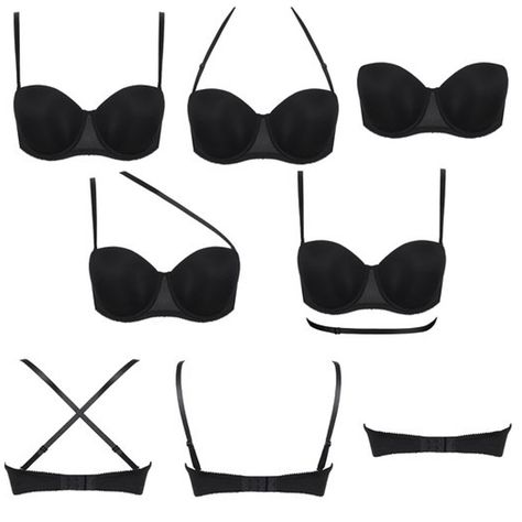 Bras For Backless Dresses, Low Cut Bra, Bra Hacks, Flattering Outfits, Backless Bra, Fashion Forms, Halter Bra, Convertible Bra, Dark Shadows