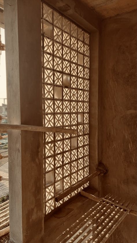 Terracotta Partition, Jali Window, Brick Kitchen Wall, Sketch Restaurant, Bricks Design, Brick Cafe, Terracotta Brick, Brick Archway, Wooden Partitions