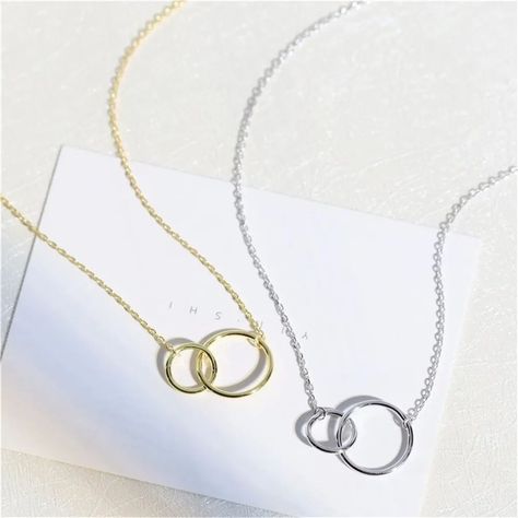 Jewelry worth wearing. 😍😍😍 #jewelry #fashion #onlinebusiness #classydesign #classystyle #elegance #realsilver Cheap Nickel-free Heart Necklace For Gift, Elegant Adjustable Nickel-free Heart Necklace, Nickel-free Heart Necklace For Mother's Day Gift, Nickel-free Heart Pendant Necklace For Valentine's Day, Mother's Day Gift: Nickel-free Heart Necklace, Three Sisters Jewelry, Double Circle Necklace, Open Circle Necklace, Interlocking Circle Necklace