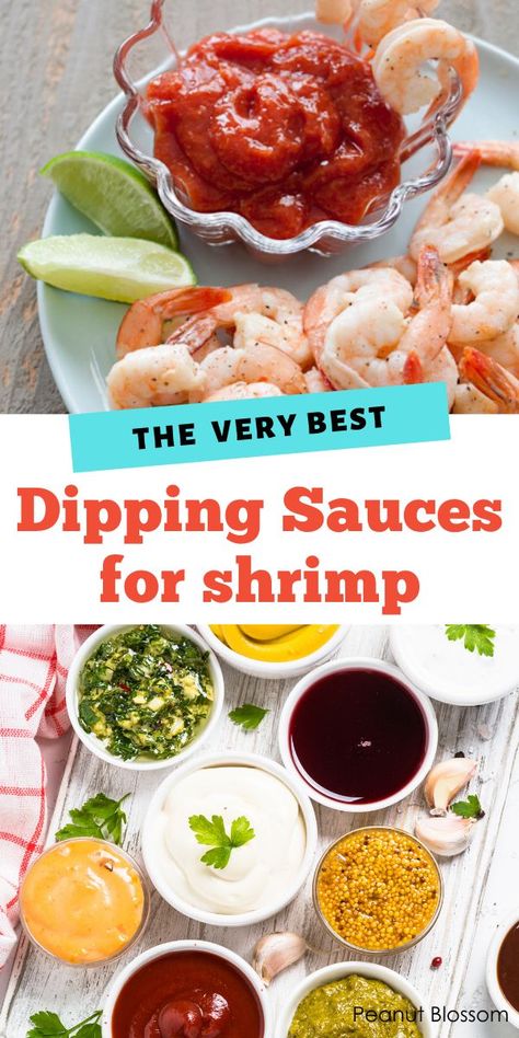 The very best dipping sauces for shrimp. This is a great way to get your kids to eat shrimp, give them a test-test tray of little bowls of different dips for dunking. Save this Friday Lent recipe, it would be a great way to introduce picky eaters to seafood. Prawn Dipping Sauce Recipes, Boiled Shrimp Sauce, Grilled Shrimp Dipping Sauce, Dipping Sauce For Prawns, Prawn Dipping Sauce, Dipping Sauce For Grilled Shrimp, Shrimp Boil Dipping Sauce, Sauce For Popcorn Shrimp, Shrimp Dipping Sauce Recipe