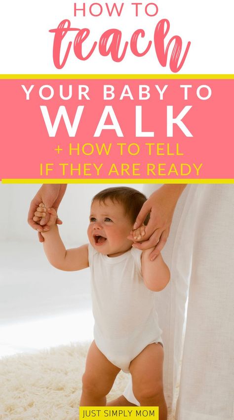 Looking for tips and activities on how to teach baby to walk? Here are several ways to help your infant or toddler get on the move quickly by strengthening their legs and trunk muscles for improved gross motor skill milestones. Teaching Baby To Walk, Walking Baby, Mommy Fashion, Teaching Babies, Twin Toddlers, Baby Walking, Baby Sleep Problems, Baby Legs, Baby Care Tips