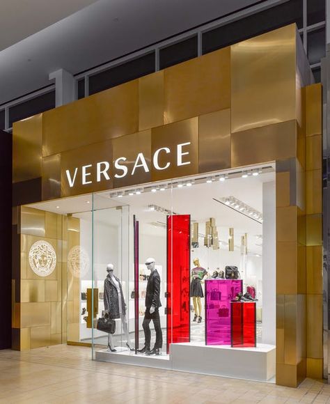 Versace | O'Neil Langan Architects | Archinect Versace Background, Store Facade, Versace Store, Mall Facade, Retail Facade, Shop Facade, Versace Vintage, Storefront Design, Versace Shop