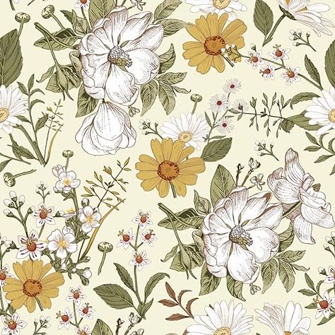 Limited-time deal: practicalWs Vintage Floral Peel and Stick Wallpaper Boho Peony Daisy Wallpaper for Bathroom Self Adhesive Removable Wall Paper for Living Room Cabinets Window Wall Backsplash 17.7in*118in Cubicle Wall Covering, Floral Wallpaper Kitchen, Wallpaper Farm, Wallpaper Stick And Peel, Peel And Stick Contact Paper, Sticky Wallpaper, Renter Friendly Wallpaper, Wallpaper For Bathroom, Shelves Desk