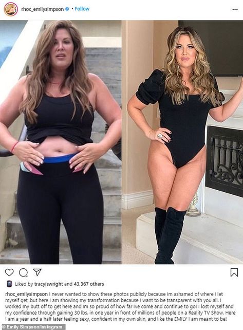 RHOC star Emily Simpson shares before-and-after photos of her dramatic weight loss transformation | Daily Mail Online Ww Before And After Pictures, 50lbs Before And After, Semaglutide Before And After Pics, Low Carb Before And After Pictures, Optavia Before And After Pictures Women, Saxenda Liraglutide Before And After, 30 Lbs Before And After, Wegovy Before And After Pics, 50 Lbs Before And After