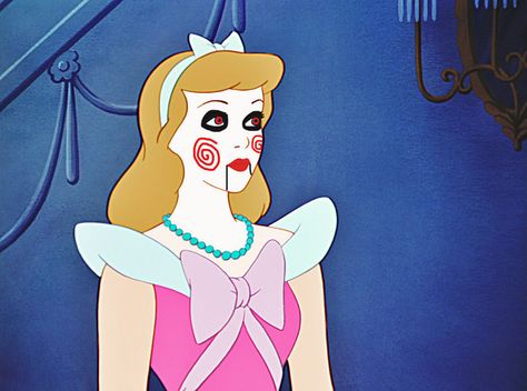 If Disney Princesses were the doll from “Saw.” | 9 Of The Most Cringe Worthy Things To Happen To Disney Princesses In 2015 Cinderella Pink Dress, Disney Princess Figurines, Pink 2000s, Cinderella Aesthetic, Head Female, Walt Disney Cinderella, Theme Nights, Walt Disney Characters, New Disney Princesses