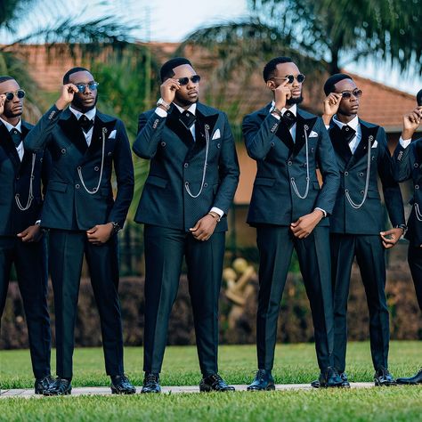 WEDDING SEASON IS HERE . LOOK NO FURTHER 🙏 +256701869766/+256788115941 Black Groomsmen, Studio Background Ideas, Black Brothers, Groomsmen Outfits, Latest African Men Fashion, African Dresses Men, African Traditional Wedding, Mens Casual Dress Outfits, Brotherly Love