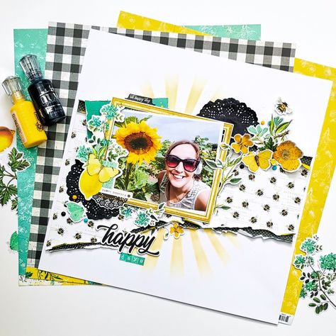 Simple Stories Layouts, Picture Scrapbook, Simple Stories Scrapbooking, Scrapbooking Idea, Scrapbook Gallery, Vicki Boutin, Beautiful Scrapbook Layouts, Lemon Twist, Picture Layouts