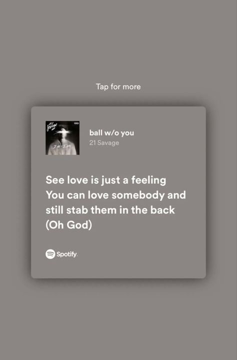 #lyric #21savage 21 Savage Song Quotes, Iconic Rap Lyrics, Savage Lyrics Quotes, Yeat Rapper Lyrics, 21 Savage Spotify Lyrics, 21 Savage Lyrics Captions, 21 Savage Captions, Rapper Quotes Lyrics, 21 Savage Spotify