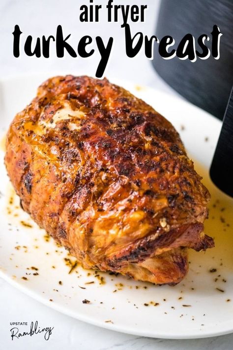 Turkey Breast Recipes Air Fryer, Stuffed Turkey Breast Recipes, Small Thanksgiving Dinner, Air Fryer Turkey Breast, Turkey Breast Recipes, Stuffed Turkey Breast, Turkey Cooking Times, Thanksgiving Food Crafts, Christmas Turkey Recipes