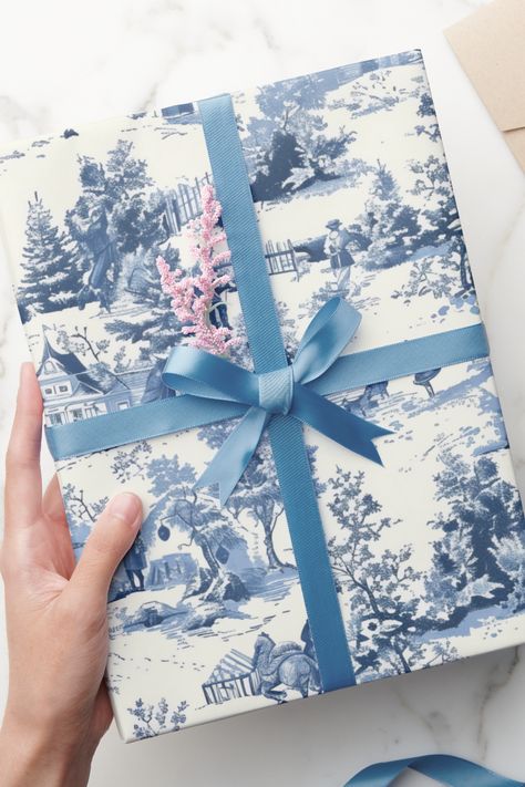 Give your holiday gifts a timeless touch with this Christmas Toile Blue Vintage Victorian Holiday Wrapping Paper. Featuring intricate Victorian-era designs in elegant blue tones, this vintage-style wrapping paper is perfect for adding a sophisticated, classic feel to your presents. Ideal for Christmas, winter birthdays, and festive occasions! #ChristmasWrap #VintageWrappingPaper #VictorianHoliday #ToileDuJouy #ElegantGiftWrap Christmas Toile, Elegant Gift Wrapping, Holiday Wrapping, Holiday Wrap, Vintage Wrapping Paper, Holiday Wrapping Paper, Winter Birthday, Christmas Wrapping Paper, Vintage Victorian