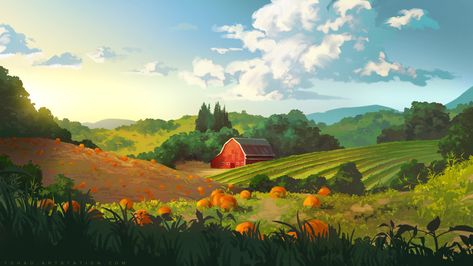 Environment Painting, Landscape Concept, Landscape Background, Environment Art, Ghibli Art, Matte Painting, Fantasy Art Landscapes, Landscape Illustration, Background Art